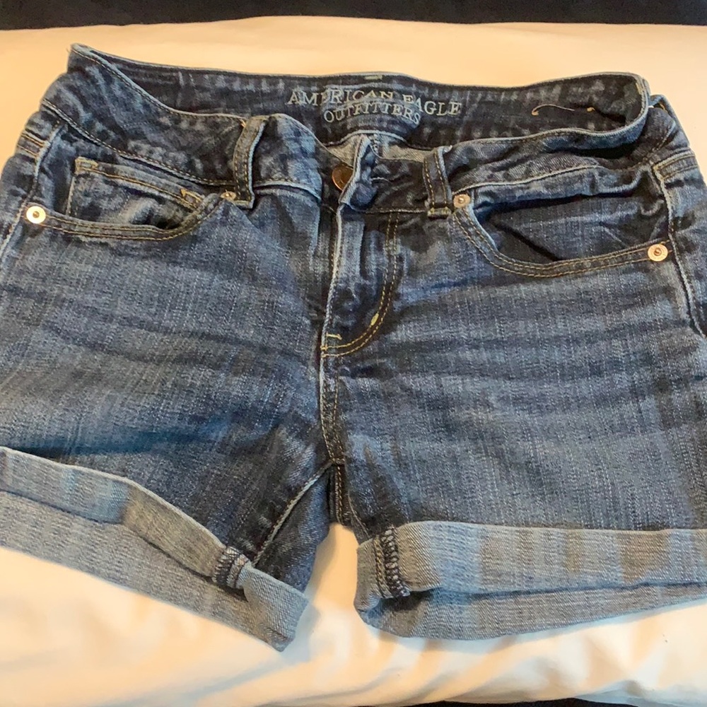 American Eagle stretch jean shorts